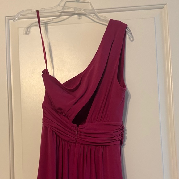 Max & Cleo Magenta One-Shoulder Dress - Picture 2 of 5